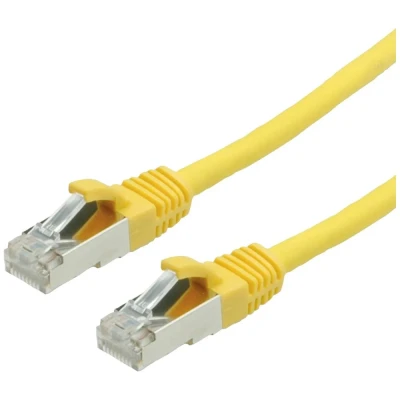 Immagine di Value 21.99.1272 RJ45 cavo di rete, patch CAT 6 S/FTP 7.00 m Giallo doppia schermatura, Privo alogeni, Ritardante fiamma 1 pz.