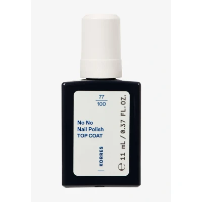 Immagine di KORRES No Nail Polish Top Coat smalto vegano 10 free, per un colore a lunga tenuta, resistente alle scheggiature, 11 ml unghie curate in modo naturale senza sostanze nocive