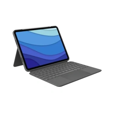 Immagine di Logitech Combo Touch Cover Apple iPad Pro 11 2018/2020/2021/2022 Grigio Qwerty