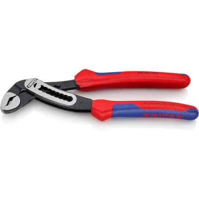 Immagine di Knipex Alligator Pinza Regolabile per Tubi e Dadi Bonderizzata Nera, Rivestiti in Materiale Bicomponente 180 Mm (Confezione Self Service/Blister) 88 02 Sb