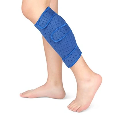 Immagine di Tutore Polpaccio e Tibia, Compressione Polpaccio, Fascia Elastica Regolabile Traspirante in Neoprene Cinghie a Strapp per Strappati, Gonfiore, Distorsioni, Sollievo
