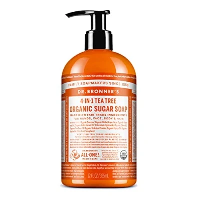 Immagine di 356 ml di liquido organico Tea Tree Sapone Dr Bronner