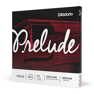 Immagine di Set di corde D&#039;Addario Prelude per violoncello, Scala 1/4, Tensione Media, completo