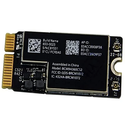 Immagine di Willhom BCM94360CS2 WiFi Bluetooth Airport Wireless Card for Apple MacBook Air 11&quot; A1465 (2013, 2014, 2015) 13&quot; A1466 2015, 2017) (661 7465, 661 7481, 653 0023)