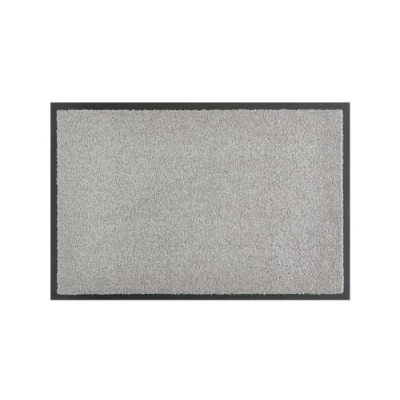 Immagine di andiamo zerbino Elektra antisporco per l&#039;ingresso di casa ideale come interni o esterni coperti porta d&#039;ingresso 80 x 120 cm argento