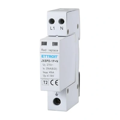 Immagine di Scaricatore di Sovratensione Tipo 2, Limitatore 1 Modulo Barra DIN 220V