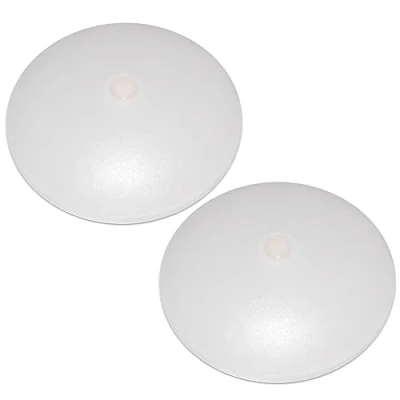 Immagine di Dream Lighting 2X Plafoniera a LED con Interruttore 12v Auto Camper Barca Soffitto 114MM Tondo Lampada Bianco Caldo