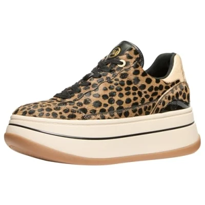 Immagine di Michael Kors Hayes LACE UP Sneakers basse husk/multicoloured, Donna, Taglia: 40, Husk/multi coloured Pelle di vitello