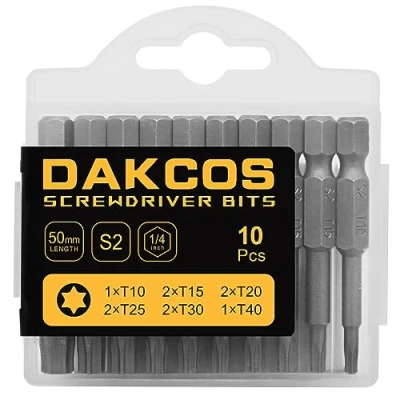 Immagine di DAKCOS PZ2 punte PZ2, assortimento di S2 (lunghezza: 50 mm, 11 pezzi)