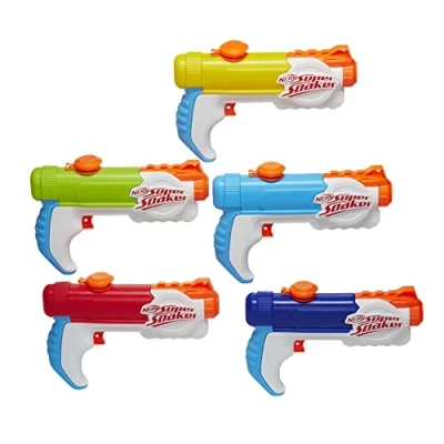 Immagine di Super Soaker, multiconfezione Piranha, include 5 soaker divertente per bambini e adulti (in esclusiva Amazon)