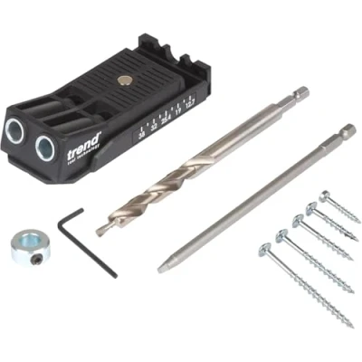 Immagine di TREND Twin Pocket Hole Jig, adattabile e portatile per andare ovunque PH/JIG/C