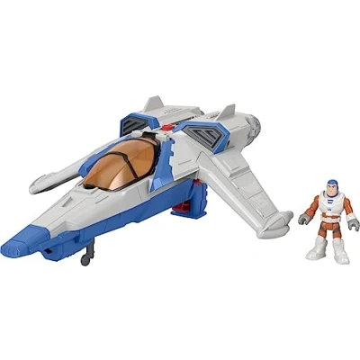 Immagine di Fisher Price Imaginext And Disney XL 15 Spaceship Vehicle for Pre Schoolers with Lights Sounds, 3 Years up
