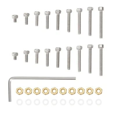 Immagine di eMagTech 1 Set Di Kit Montaggio Per Testina Giradischi Viti M2.5 Bulloni Dadi E Rondelle Compatibile Con Linn Thorens