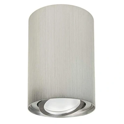 Immagine di Maclean MCE 422 C/M per Lampadine LED GU10 Max.40W Plafone Orientabile Faretto da Soffitto Diversi Colori e Forme IP20 Spot Moderno (Opaco/Cromato, 1x Plafoniera Rotonda)