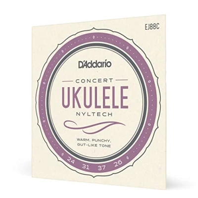 Immagine di Corde D’Addario EJ88C in nyltech per ukulele concert
