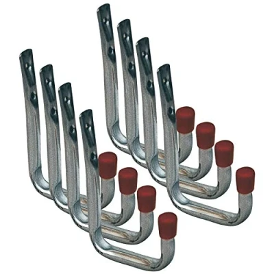 Immagine di VASALAT VAS148 VAS123 Gancio da parete a forma di U, 120 x 80 mm, confezione 8, colore: Argento