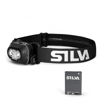 Immagine di Silva Torcia da testa a batteria ricaricabile USB C Discover Hybrid Lampada frontale 500 lumen 3 livelli di luminosità LED bianchi, rossi e arancioni Indicatore