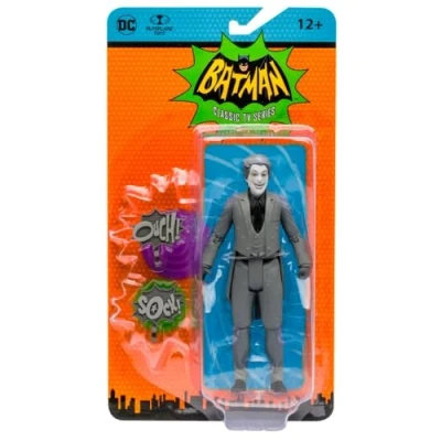 Immagine di McFarlane Toys, DC Multiverse, 5 pollici Retro The Joker (bianco e nero) Action Figure con Word Bubbles, 1960 TV Età 12+