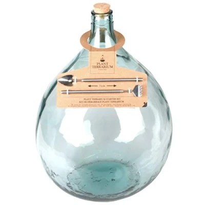 Immagine di Esschert Design AGG49 Vaso grande per terrario con attrezzi, colore: Verde