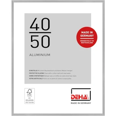 Immagine di DEHA Design cornice in alluminio Tribeca, 40x50 cm, Struttura argento opaco