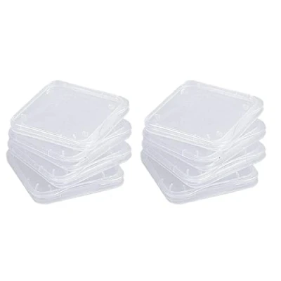 Immagine di 10 PCS Case di archiviazione SD Trasparente Durevole Supporto per schede Memoria SDHC Scatola Portatile Porta della Scheda a Prova Polvere