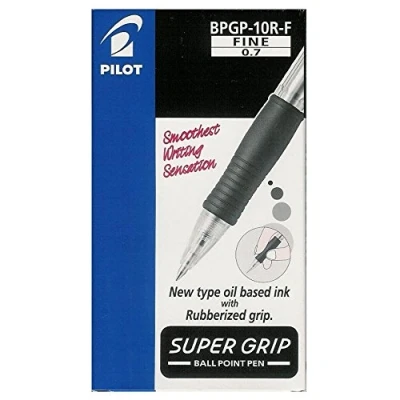 Immagine di Pilot 1533 Penna a sfera scatto Supergrip rosso 0 7 mm (conf.12)