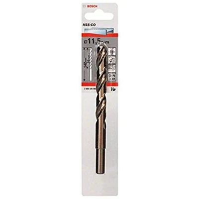 Immagine di Bosch Accessories 2608585868 HSS Punta a spirale per metallo 11.5 mm Lunghezza totale 142 Cobalto DIN 338 Alberino cilindrico 1 pz.