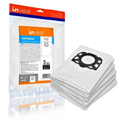 Immagine di 5 Sacchetti per aspirapolvere adatti Kärcher WD4 WD5 WD6 MV4 MV5 MV6 WD 4 6 2.863 006.0