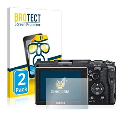 Immagine di brotect Pellicola Protettiva per Ricoh GR II 2015 Protezione Schermo (2 Pezzi) [Trasparente, Anti Impronte]