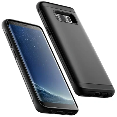 Immagine di JETech Cover Antiurto per Samsung Galaxy S8, Custodia Doppio Strato Protettiva con Assorbimento Degli Urti (Nero)