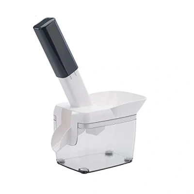 Immagine di Westmark Snocciolatore per Ciliegie con Canale, Vaschetta Noccioli e Ricettario, Altezza: 30 cm, Acciaio inox/Plastica, Kernfix, Bianco/Grigio scuro/Trasparente, 40352260