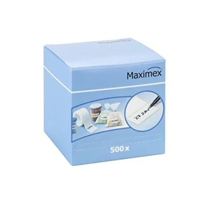 Immagine di Maximex etichette adesive 500 pezzi, incluso dispenser di etichette, dimensioni delle 6 x 3 cm ciascuna