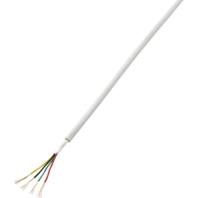 Immagine di TRU COMPONENTS 1570252 Cavo per allarmi LiYY 4 x 0.14 mm² Bianco 50 m