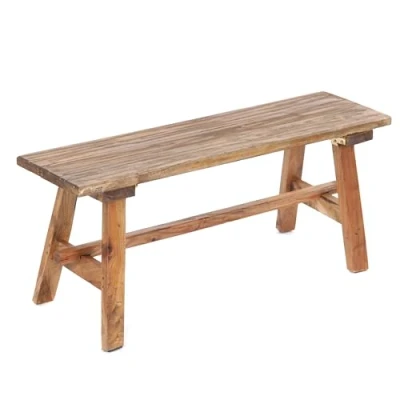 Immagine di DESIGN DELIGHTS ANZIO Panca in Legno Vintage, 90 x 26 39 cm (lunghezza larghezza altezza), Stile Rustico