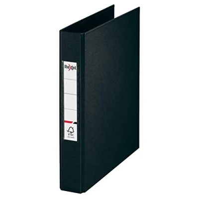 Immagine di Rexel 2115558 Raccoglitore ad anelli, formato A5, 2 anelli di diametro, 25 mm, a scelta, colore: Nero
