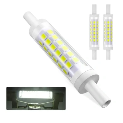Immagine di R7S LED 78mm, Bianco freddo 6000K 7W Dimmerabili Lampadine 700LM AC 220 240V, Equivalente 70W J78 Alogene (Bianco freddo, Dimming 78mm 2pcs)