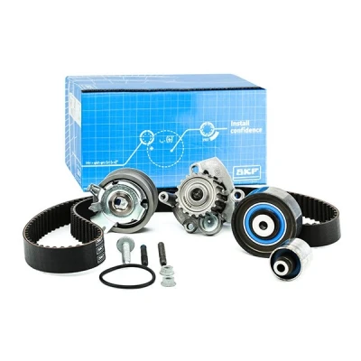 Immagine di SKF VKMC 01255 1 Pompa Acqua + Kit Cinghia Distribuzione con guarnizioni tirante a vite 141 VOLKSWAGEN: Golf 5, Passat B6 Variant, Touran I