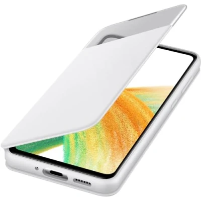 Immagine di Samsung Smart S View Kunststof Book Case Bianco Galaxy A33 5G