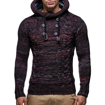 Immagine di Leif Nelson MIT Kapuze Felpa con cappuccio, Uomo, Taglia: 4XL, Rot