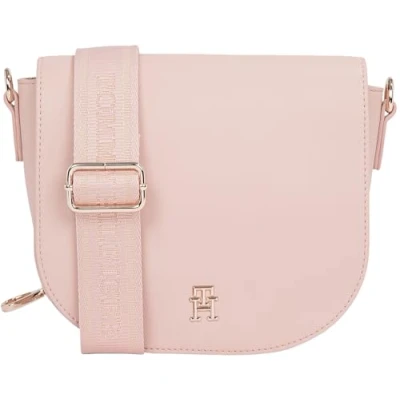 Immagine di Tommy Hilfiger Logotape Saddle BAG Borsa a tracolla, Donna, Taglia: One Size, Pink