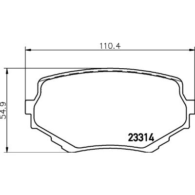 Immagine di HELLA 8DB 355 017 181 Kit pastiglie freno con segnalatore acustico usura accessori SUZUKI: Grand Vitara 1 SUV, 2 I SUV