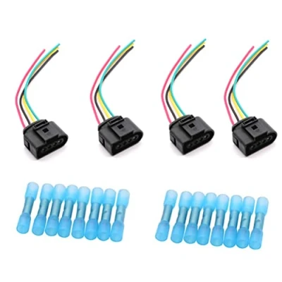 Immagine di 4PCS/Set bobina di accensione connettore cablaggio spina compatibile per Audi A3 A4 A5 A6 TT VW Passat Jetta Golf 1J0973724 2011340 1J0998724