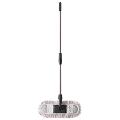 Immagine di Apex Lavapavimenti 40cm Scopa Cotone Plus con Manico regolabile, Metallo, Nero, 40 x 17 da 90 a 130 cm