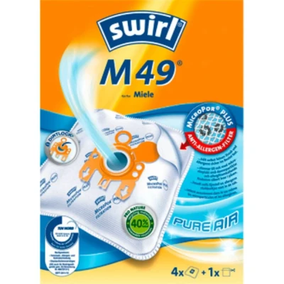 Immagine di Swirl sacchetti per aspirapolvere M49/M 49 MicroPor Plus AirSpace Miele tipo: G