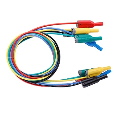 Immagine di 14awg Morsetto Cavo, 5pz P1050 1 4mm Cavi Banana Coccodrillo Doppia Tensione per Multimetro Morsetti Cavo Kit Connettore a di Prova 1000V/10A