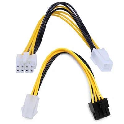 Immagine di Ocobudbxw Desktop Chassis ATX 4 Pin Maschio a 8 Femmina Scheda CPU Cavo Adattatore Convertitore di Alimentazione