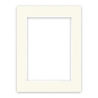 Immagine di nielsen Conservation Passepartout 1,5 mm, formato esterno 30x40 cm per immagini DIN A4, avorio crema bianco liscio