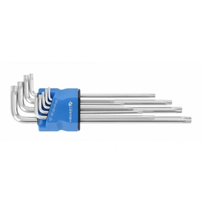 Immagine di Hogert Technik HT1W831 Serie di cacciaviti ad angolo TT10, TT15, TT20, TT25, TT27, TT30, TT40, TT45, TT50 Acciaio per utensili 9
