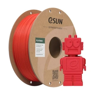 Immagine di eSUN Filamento PLA 1,75 mm, di Basic per stampanti 3D Precisione dimensionale +/ 0,05 bobina da 1 kg (2,2 libbre) veloce 3D, Rosso