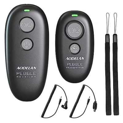 Immagine di AODELAN Rilascio wireless per fotocamera Nikon Df, Z7, Z6, D750, D5600, D7500, D850, D800, D7200, D3, D4, D5, COOLPIX P1000, P7800, Sostituire MC DC2, 30, 36A
